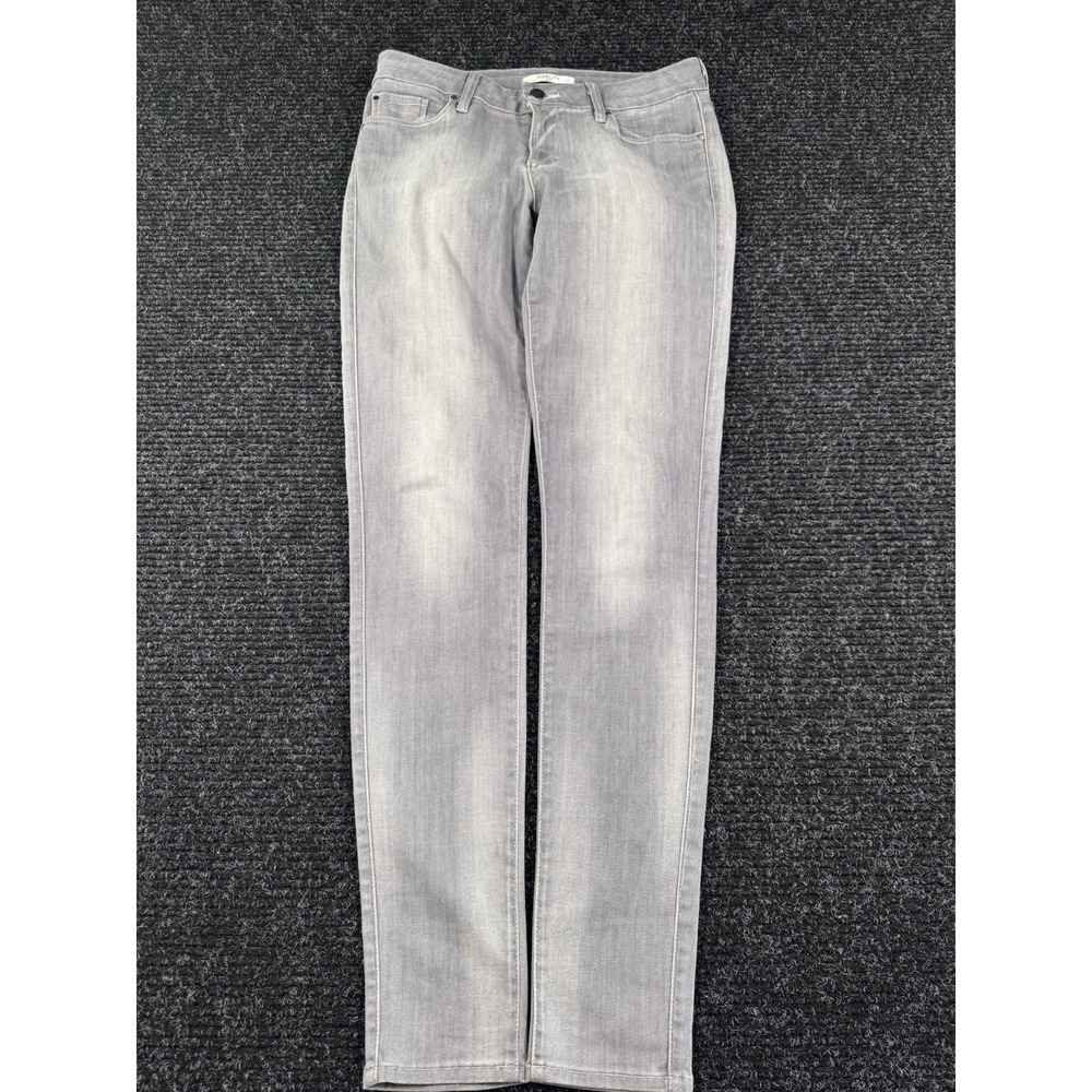 Fidelity Denim ACE Jeans Womens 28 Gray Mid Rise Ultra Slim Skinny Stretch USA
